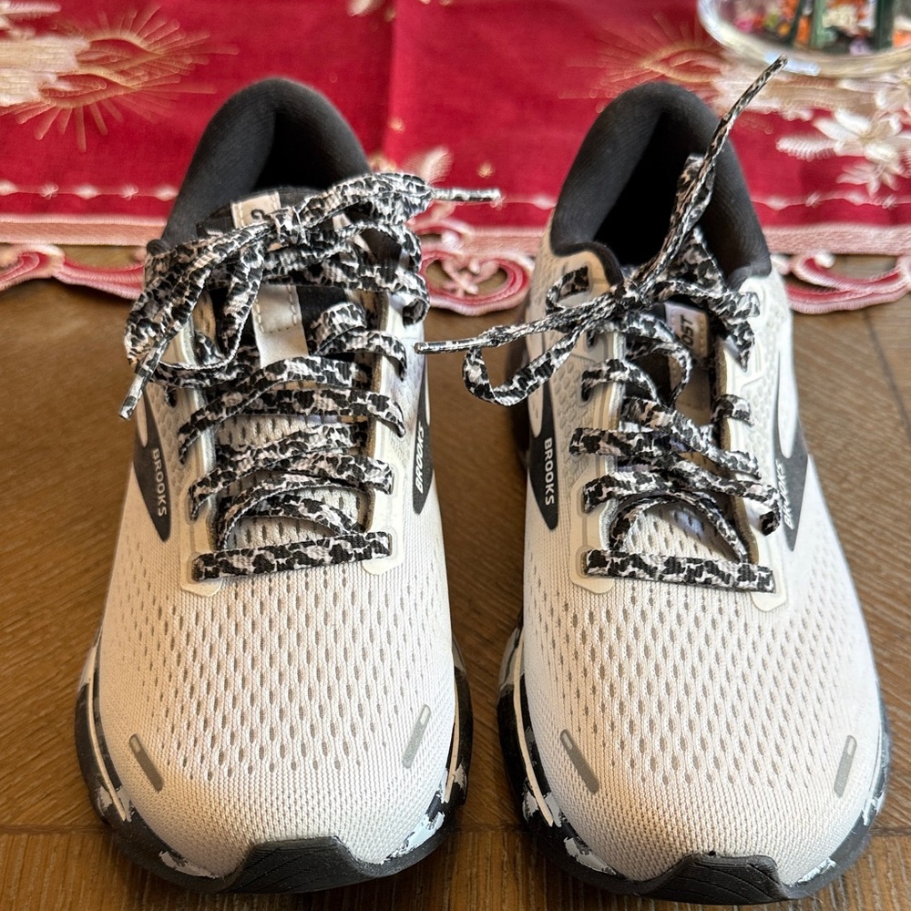 Brooks Athletic Shoes in White and Black